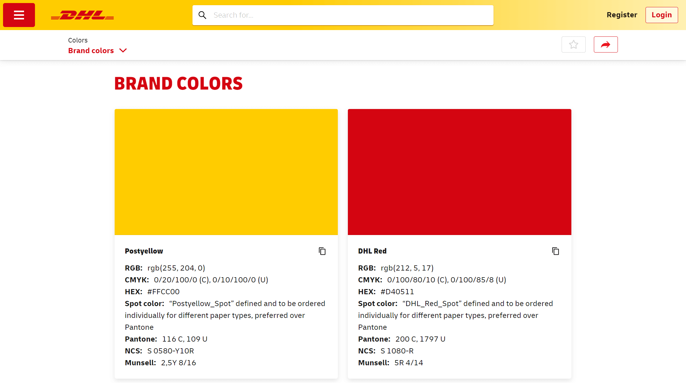 DHL brand usage guidelines