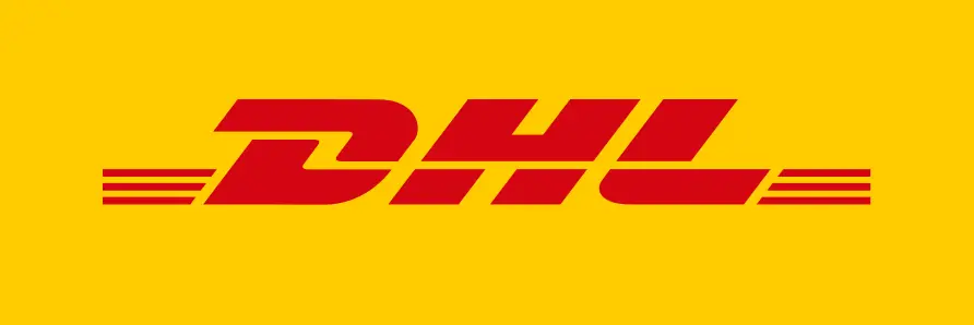 DHL logo with background