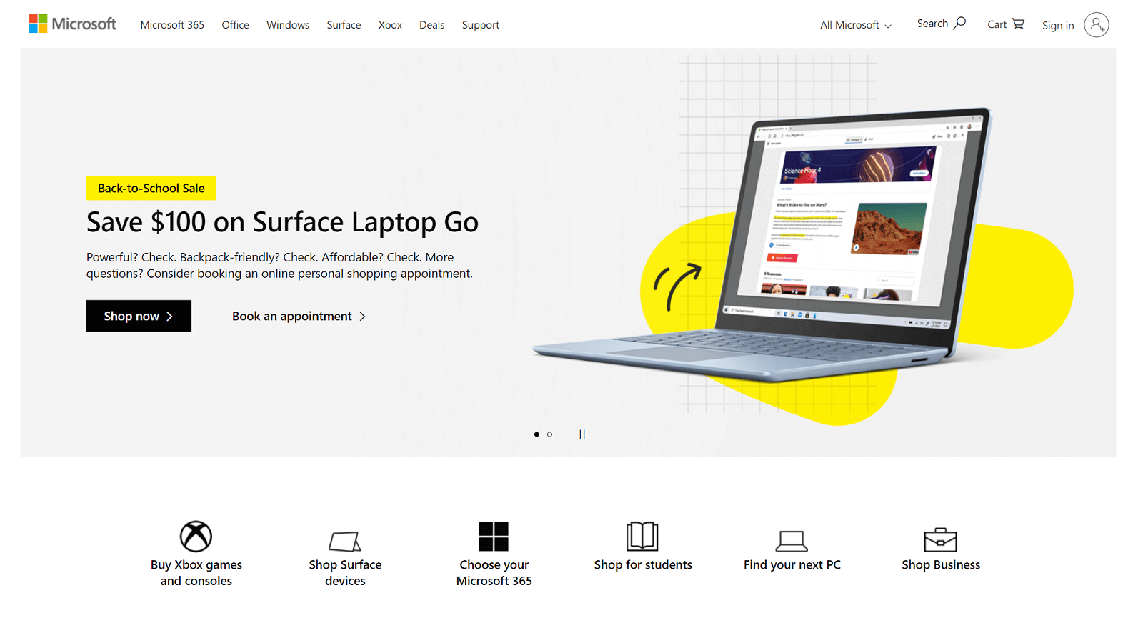 Microsoft's Official Website